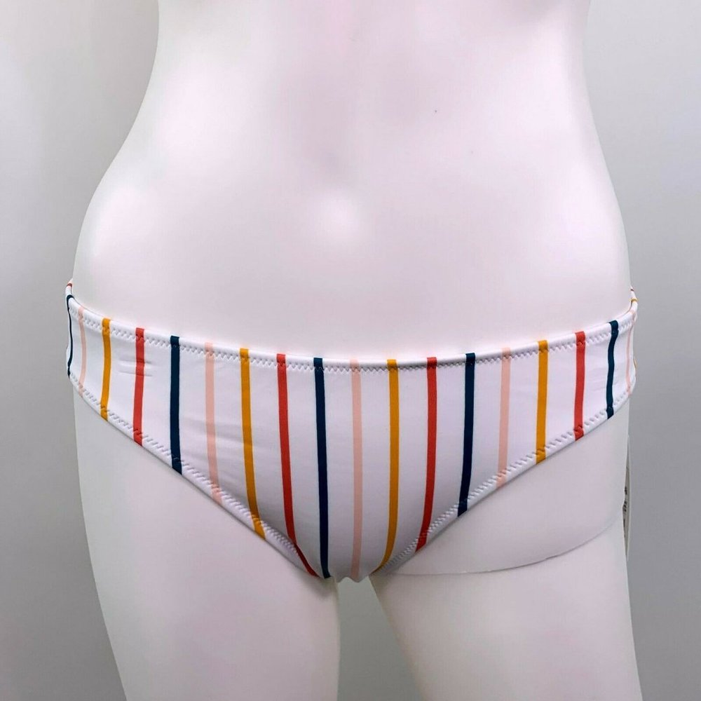 Shade & Shore White Stripe Cheeky Bikini - Picture 3 of 6